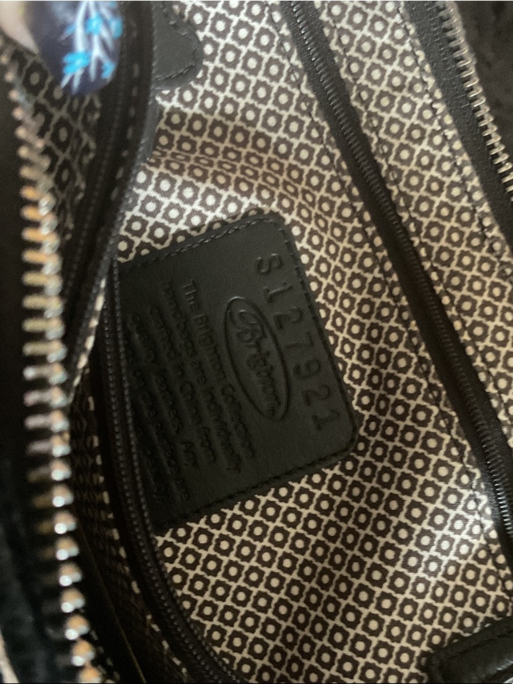 Brighton Straw Crossbody Bag with Black Trim - Picture 4 of 7